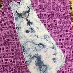 Forever 21 Tie Dye Fishtail Dress